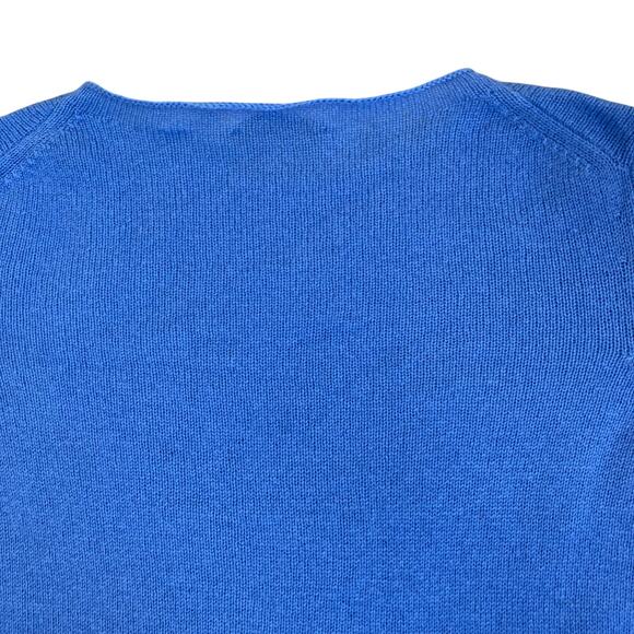 Vince Sz M Wool & Cashmere Blend Trimless Sweater in Hydrangea Blue Minimalist - Picture 12 of 16